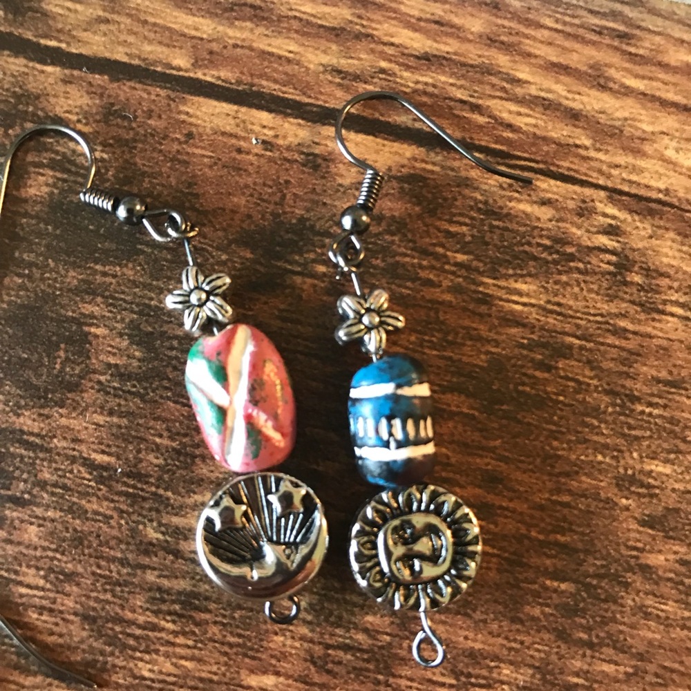 Handmade celestial earrings